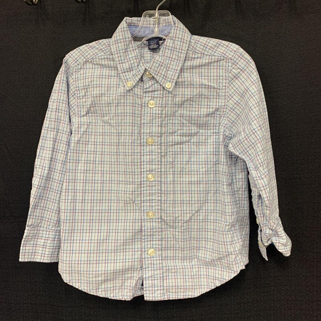 Gingham button down shirt