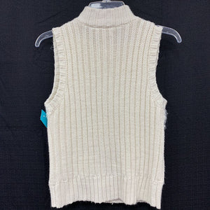Faux fur zip up vest