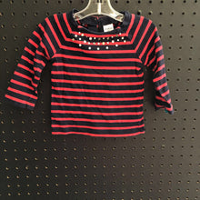 Load image into Gallery viewer, Striped top w/bling
