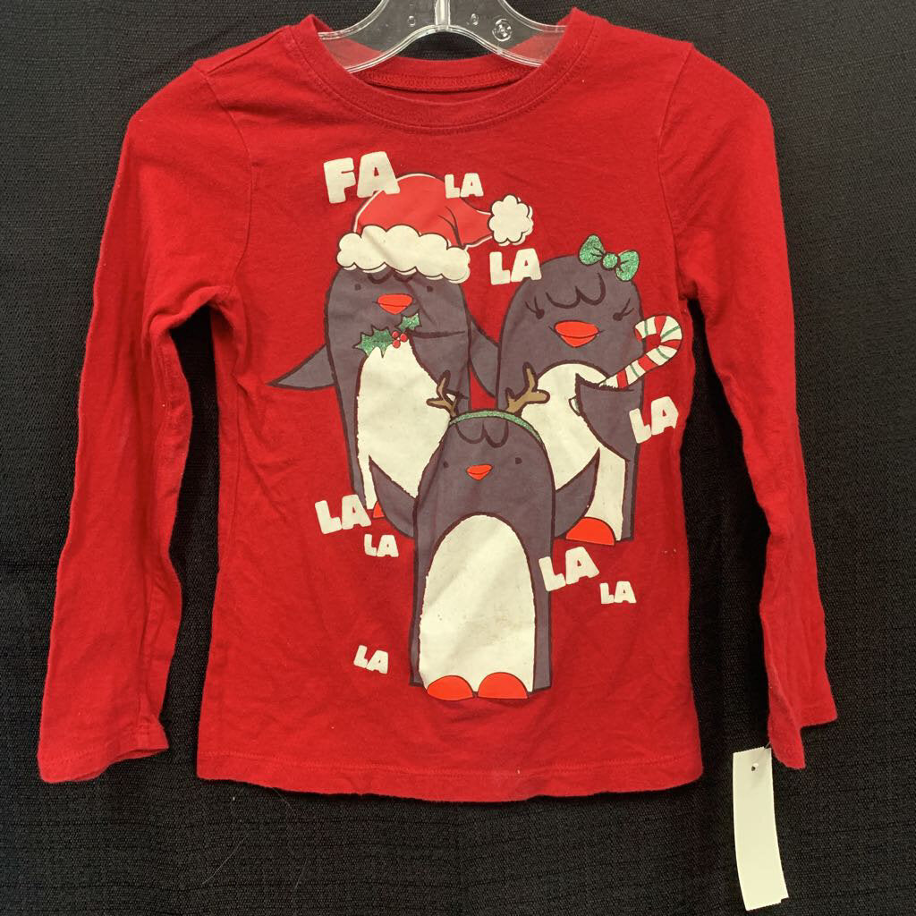 Christmas penguin top