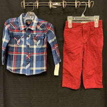 Load image into Gallery viewer, 2pc plaid outfit
