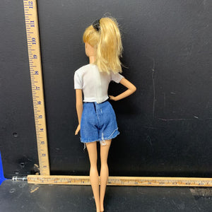 vintage collectible Doll w/ Barbie top&shorts