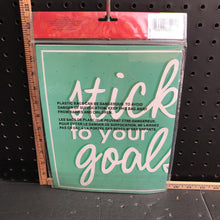 Load image into Gallery viewer, &quot;Stick to your goals&quot; classroom decor kit
