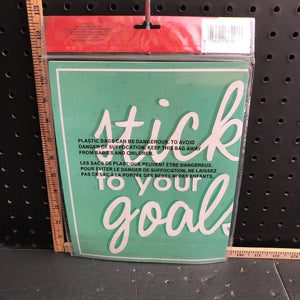 "Stick to your goals" classroom decor kit