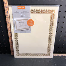 Load image into Gallery viewer, 15ct foil certificates
