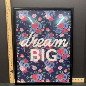 "Dream Big" Wall picture