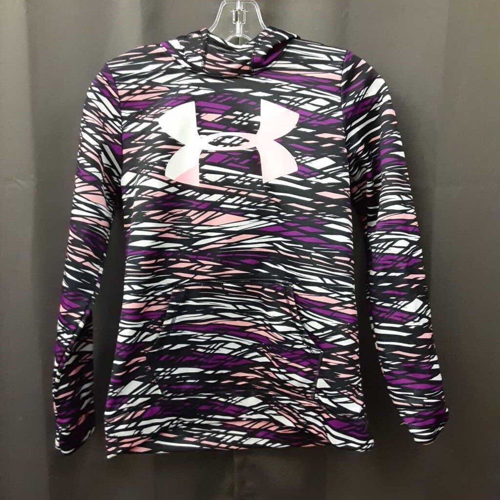 Hooded patterned sweatshirt