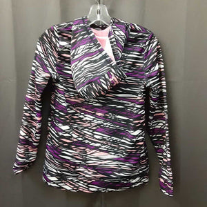Hooded patterned sweatshirt