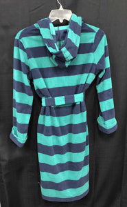 Hooded striped robe