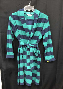 Hooded striped robe