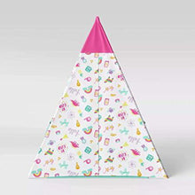 Load image into Gallery viewer, Girls multi symbol teepee tent
