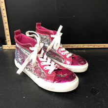 Load image into Gallery viewer, Girls sequin high top sneakers
