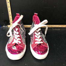 Load image into Gallery viewer, Girls sequin high top sneakers
