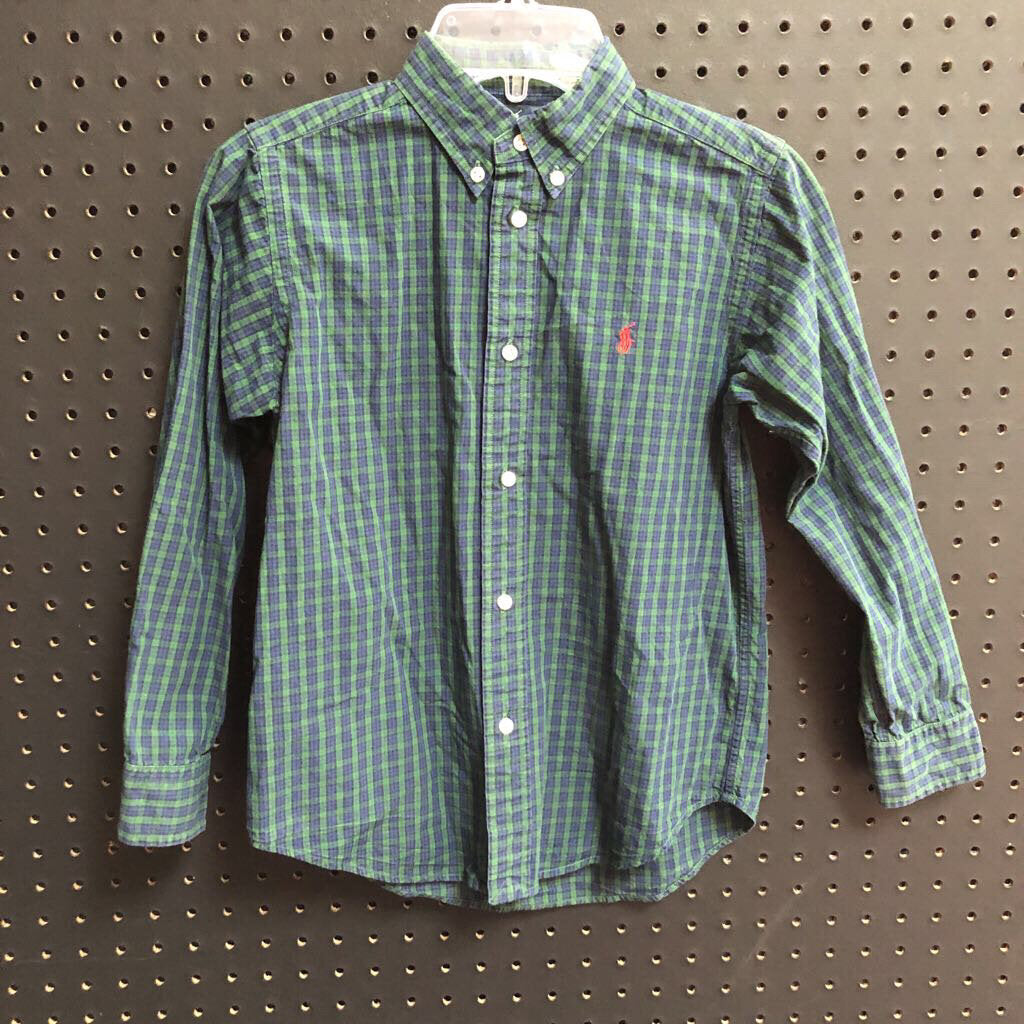 Plaid button down shirt