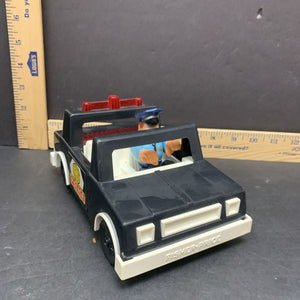 1978 Husky Helpers police car w/person Vintage Collectible