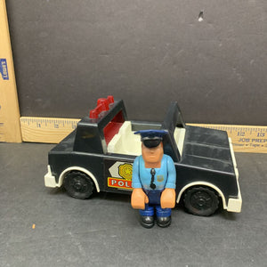 1978 Husky Helpers police car w/person Vintage Collectible