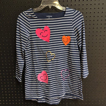 Load image into Gallery viewer, Striped heart tunic
