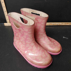 Girls butterfly rain boots