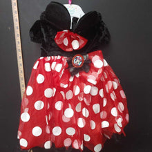 Load image into Gallery viewer, Girls Minnie mouse dress w/ears
