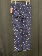 Load image into Gallery viewer, Floral denim pants
