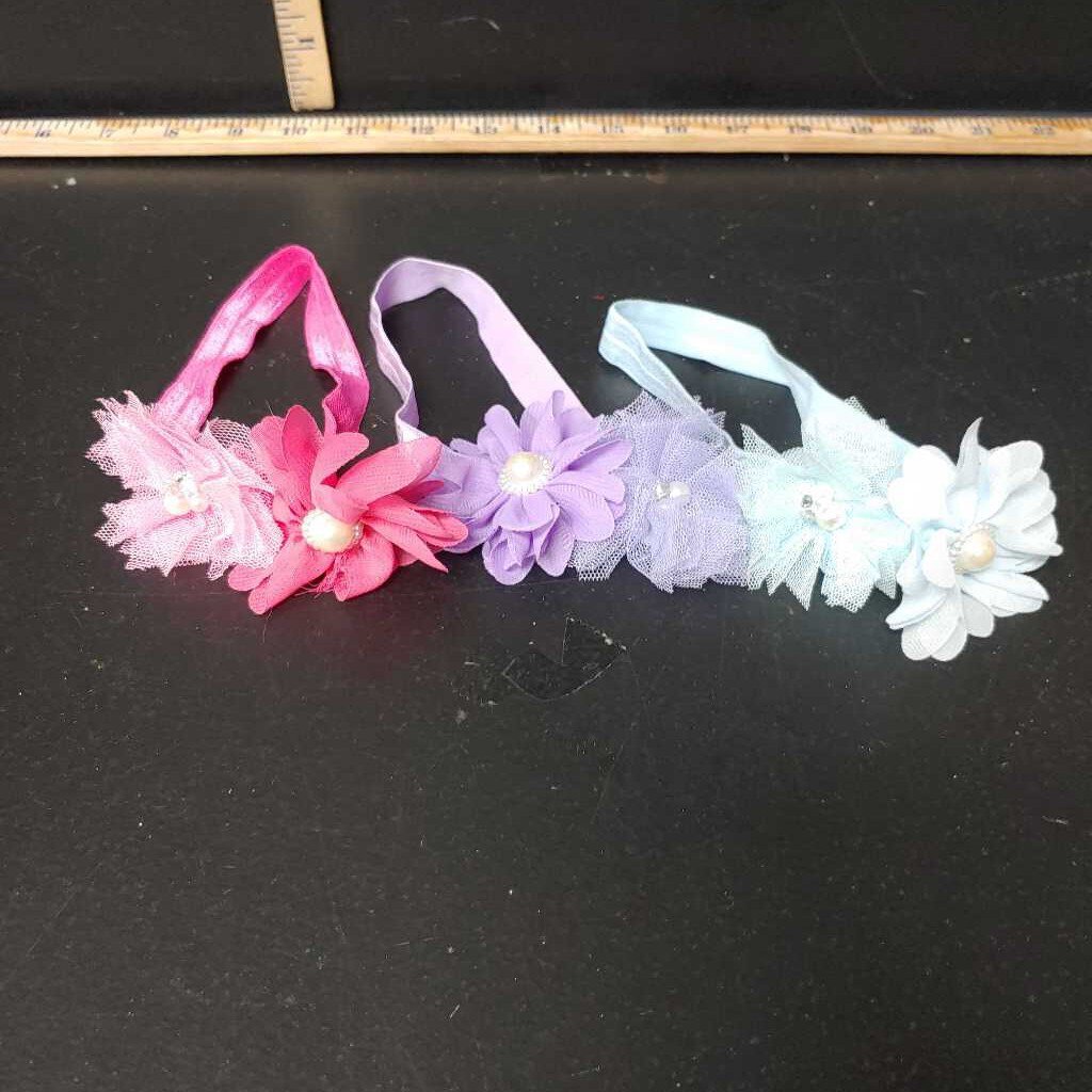 3 pack lace headbands