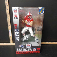 Load image into Gallery viewer, Madden NFL football 18 Tom Brady Figure Patriots Collectible
