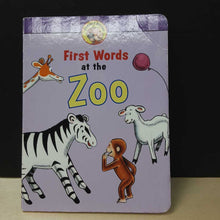 Load image into Gallery viewer, First Words at the Zoo (Curious George) -board
