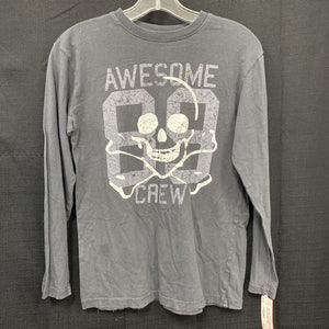 "awesome crew" skull tshirt