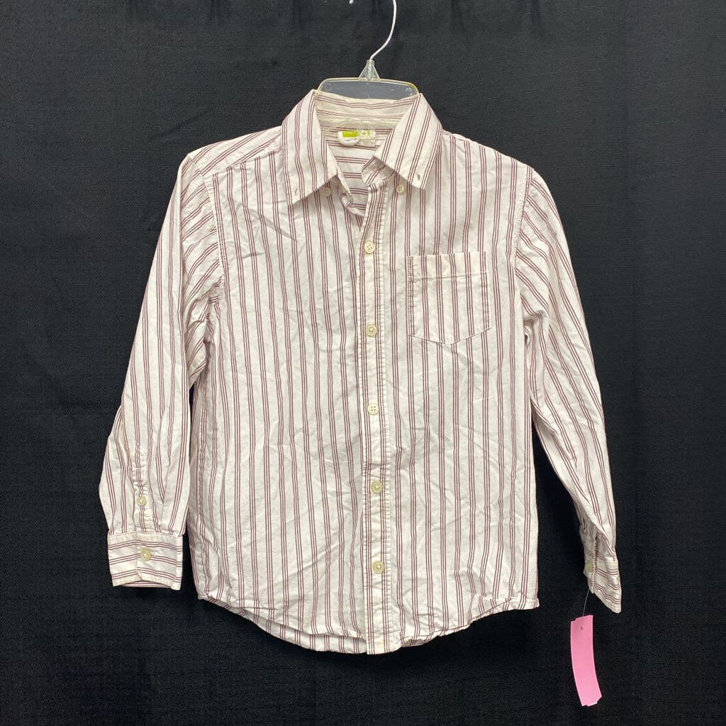 striped button down shirt