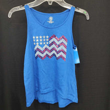 Load image into Gallery viewer, sequin flag USA tank top
