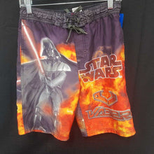 Load image into Gallery viewer, Darth Vader swim trunks
