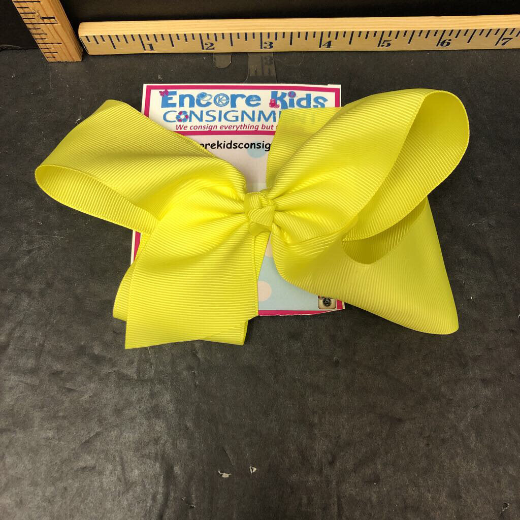 Solid ribbon hairbow clip