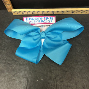 Solid ribbon hairbow clip