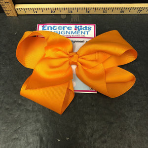 Solid ribbon hairbow clip