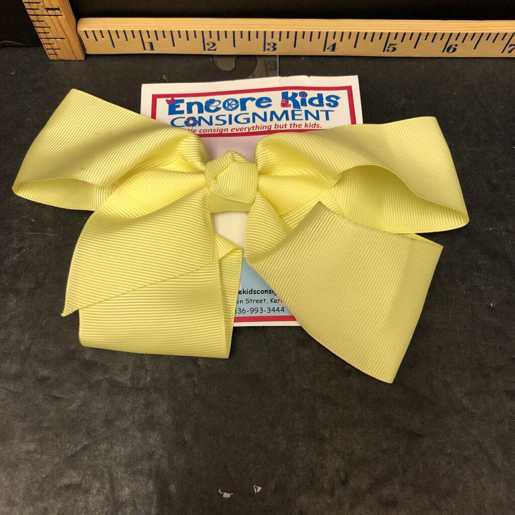 Solid ribbon hairbow clip