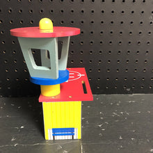 Load image into Gallery viewer, Wooden Helicopter Harold Heliport building
