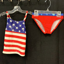 Load image into Gallery viewer, 2pc American flag swimwear (USA)
