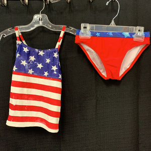 2pc American flag swimwear (USA)