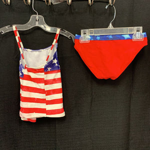 2pc American flag swimwear (USA)