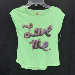 "Love Me." sparkly t shirt