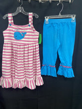 Load image into Gallery viewer, 2pc striped whale outfit
