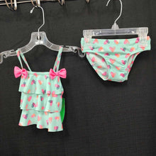 Load image into Gallery viewer, 2pc heart swimwear w/bows
