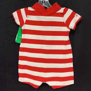 Striped "Hero" polo outfit