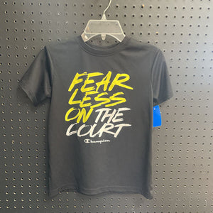 "Fear Less On The Court" athletic shirt