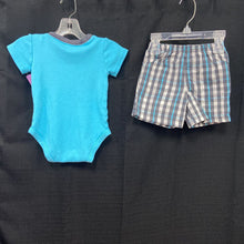 Load image into Gallery viewer, 2pc Plaid fish outfit
