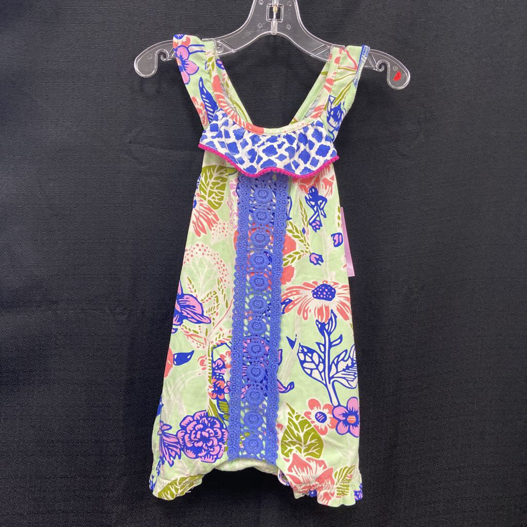 Floral outfit w/ruffles & lace