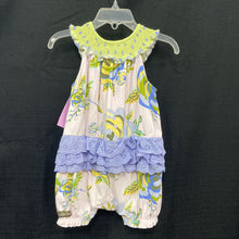 Load image into Gallery viewer, Floral outfit w/pockets
