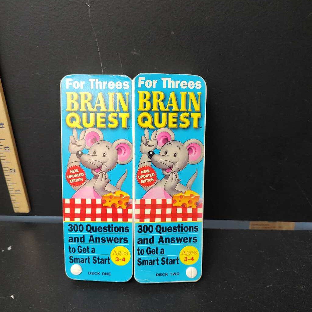 300 questions & Answers Deck 1& Deck 2 ages 3-4