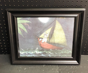 "Max sailing home" framed art print