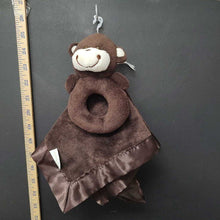 Load image into Gallery viewer, Monkey Security Blanket/Rattle Ring
